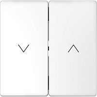 Лицевая панель Schneider Electric Merten D-Life для 2-кл. выключателя жалюзи белый лотос картинка